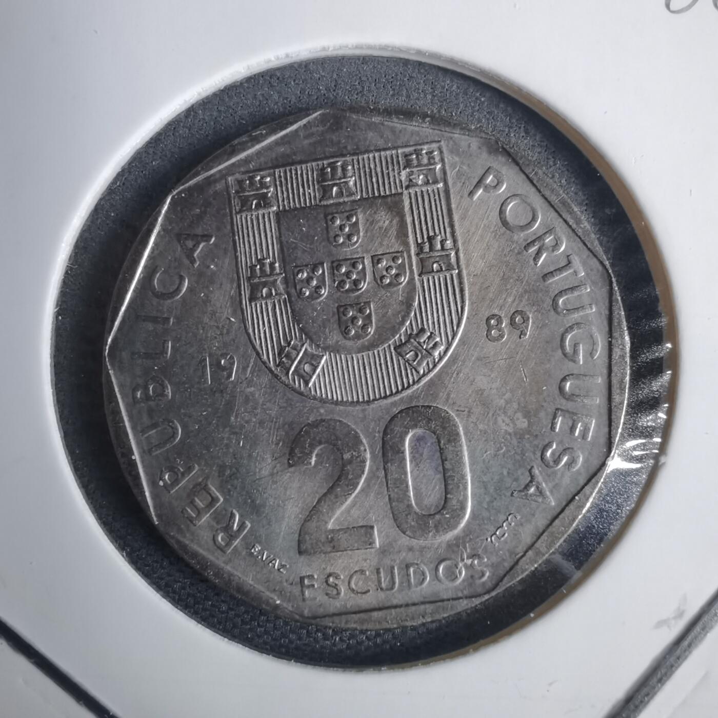 沼泽如烟--第937场 葡萄牙1989年20埃斯库多