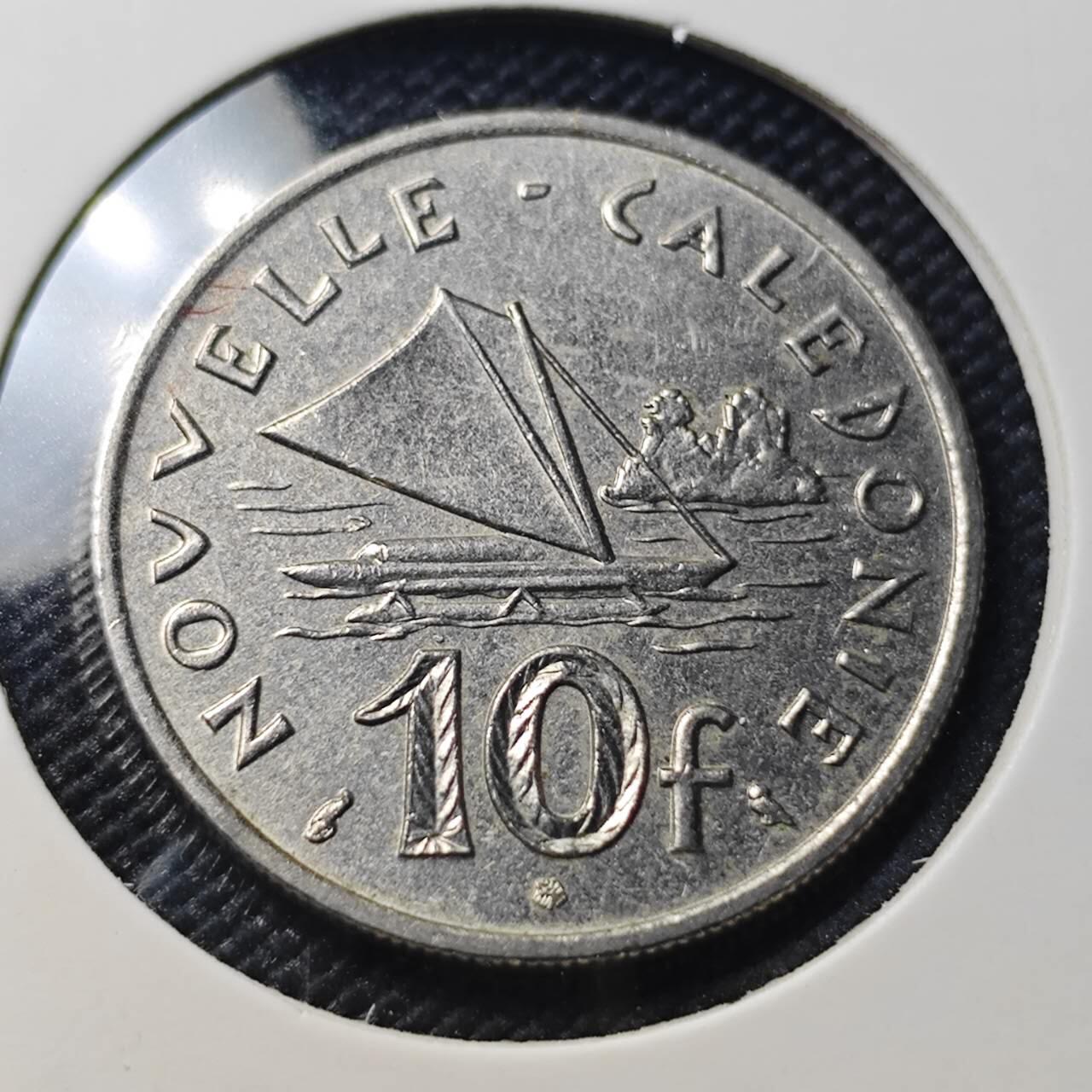 KK钱币收藏小铺 第382期  2月预留时间 周末发货 1970新喀里多尼亚10法郎