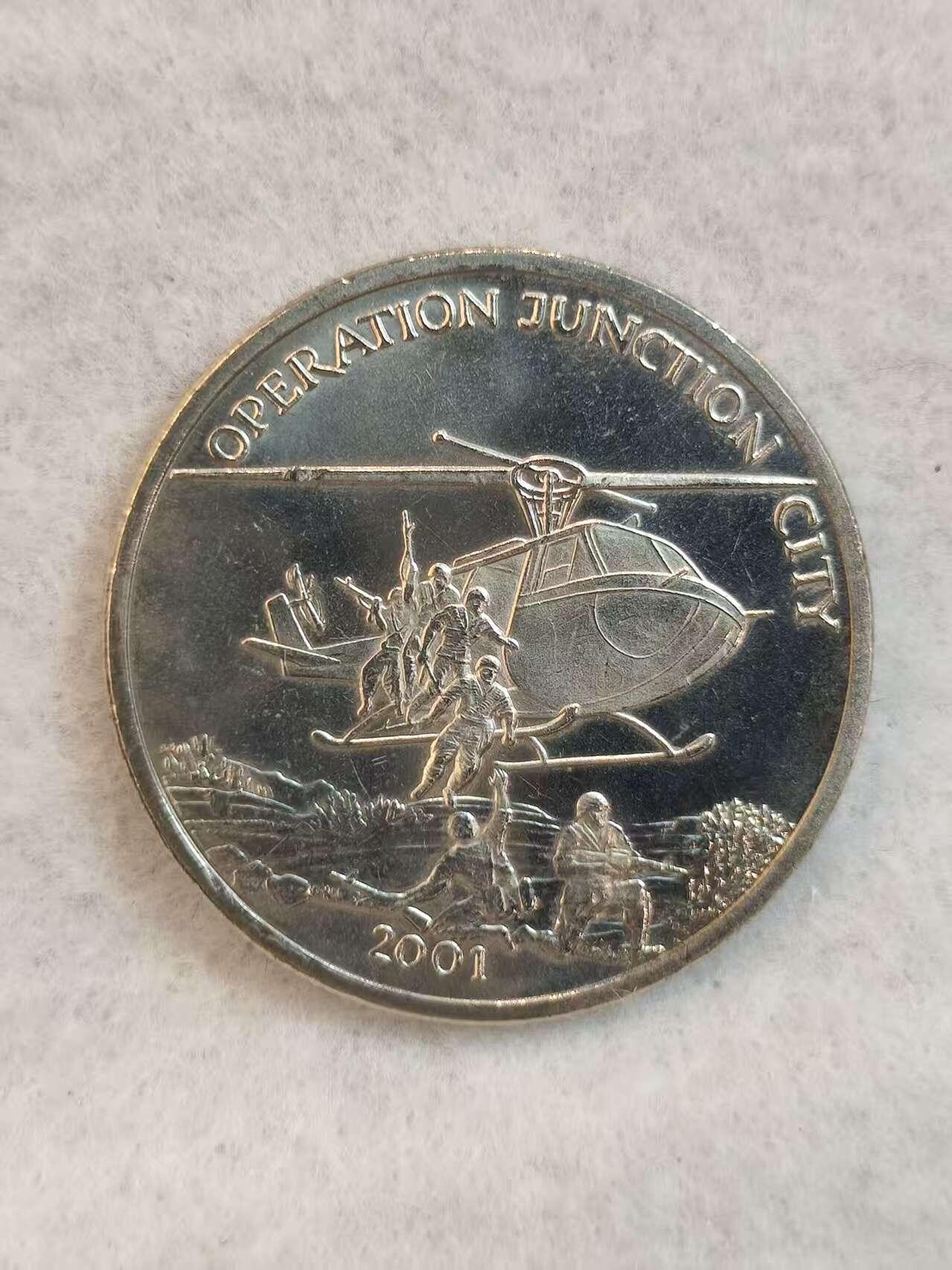 G&W世界散币，银币处理专场（第39场） 利比里亚2001年5元   美国1967年越南战争枢纽城空降