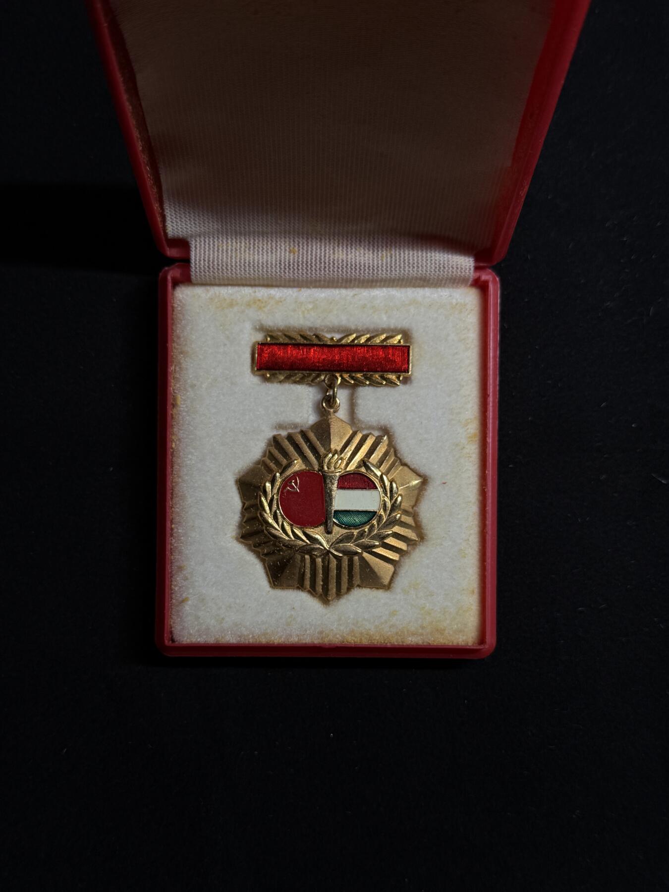 欢庆元旦！戎马世界章牌大赏第109期元旦大拍 匈牙利苏联友谊证章，带盒