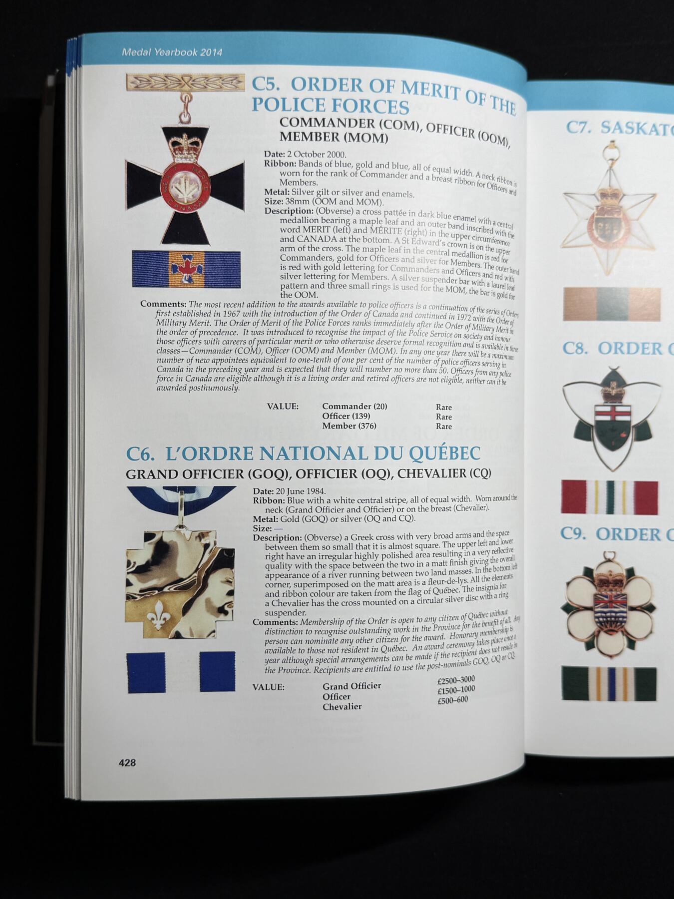 欢庆元旦！戎马世界章牌大赏第109期元旦大拍 2014年版英国勋奖章大全 medal year book 英联邦全套版 包括全套英国 加拿大 澳大利亚，新西兰，爱尔兰，南非等英联邦国家全部章的具体介绍，一鸦，二鸦，庚子，西藏等章均有介绍 内容翔实，600多页，1.6公斤，很厚很重