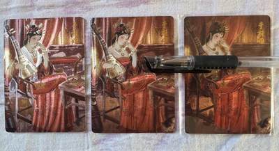 月落卡牌之特卡第1期-美女艺术卡专场 - 解语花  JPM  李桂姐  彫仙  三联粗闪卡一套含艺术卡