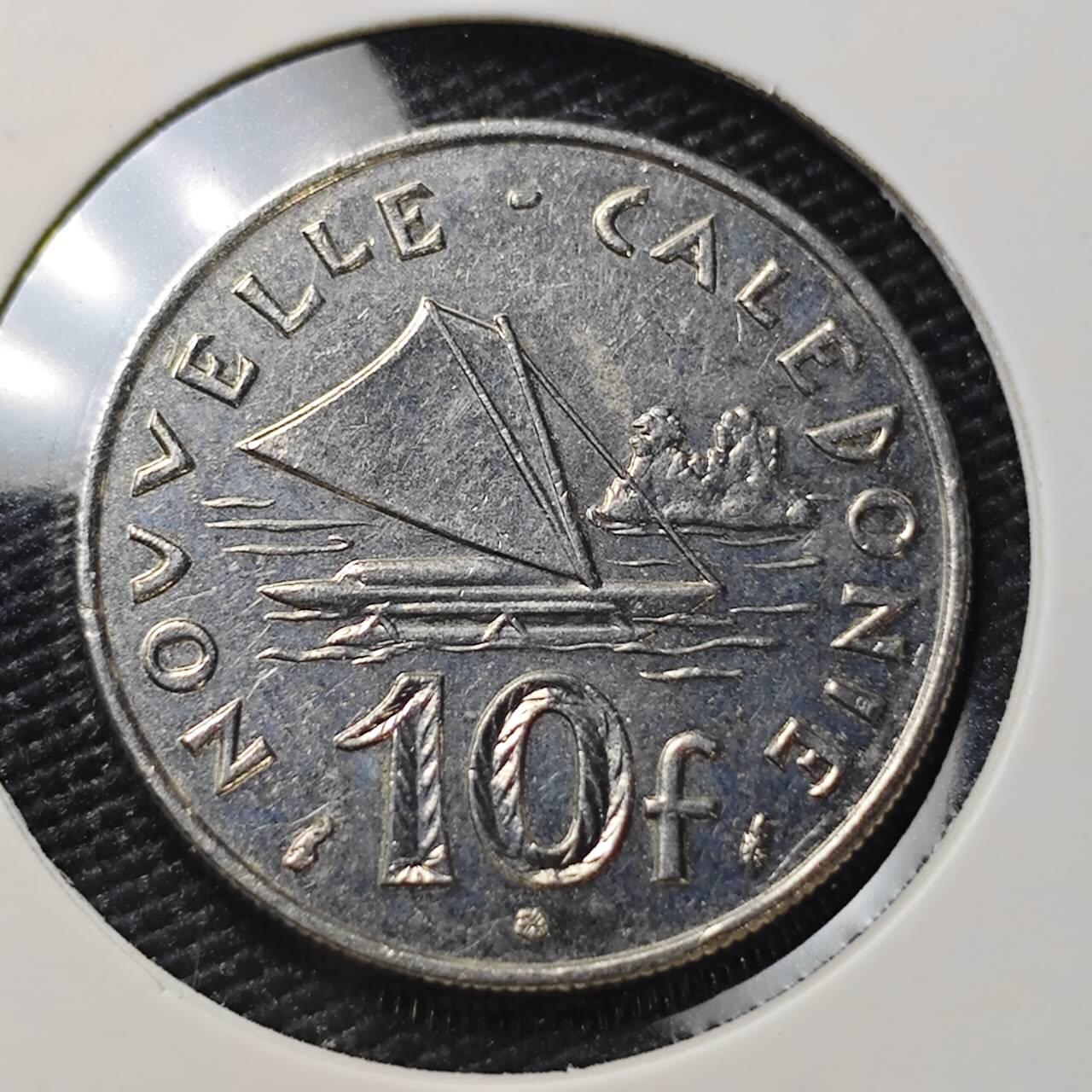 KK钱币收藏小铺 第382期  2月预留时间 周末发货  1989新喀里多尼亚10法郎