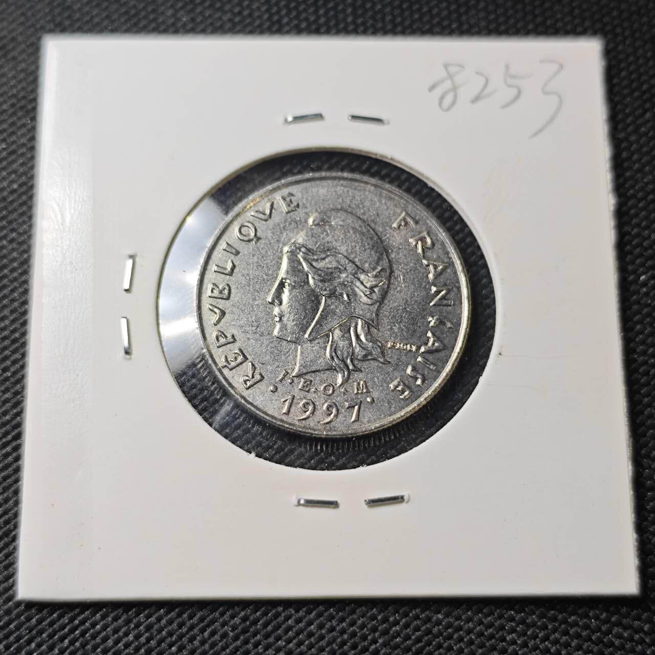 KK钱币收藏小铺 第382期  2月预留时间 周末发货 1997新喀里多尼亚10法郎