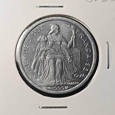 KK钱币收藏小铺 第382期  2月预留时间 周末发货 -  1999新喀里多尼亚2法郎