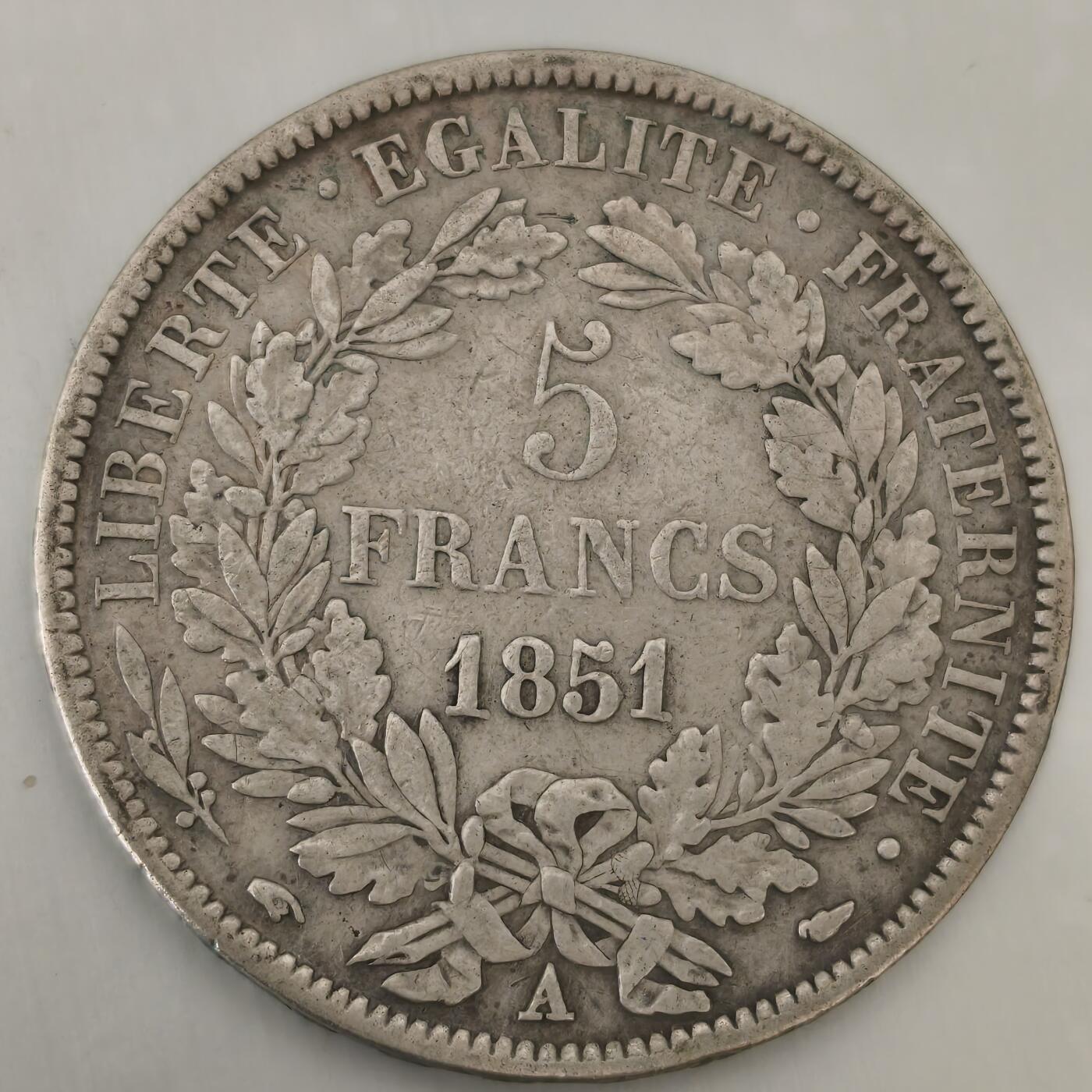 老蟹的宝藏🏴‍☠️ V 法国1851年5法郎