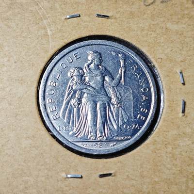 KK钱币收藏小铺 第382期  2月预留时间 周末发货 -  1983新喀里多尼亚1法郎