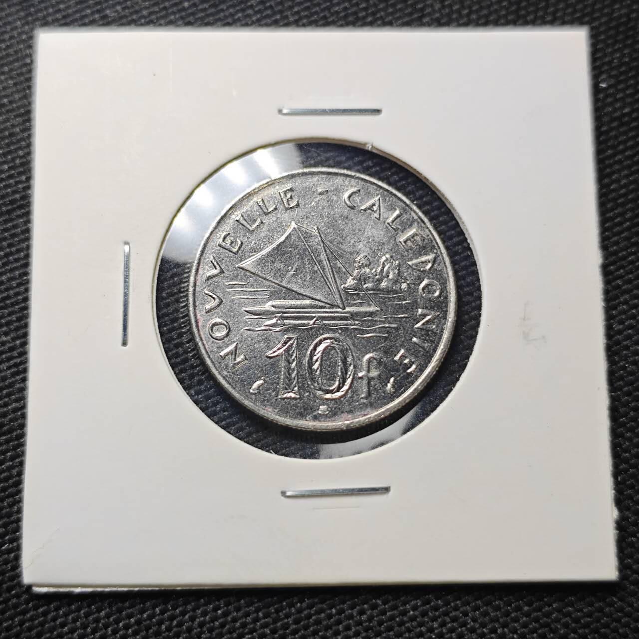 KK钱币收藏小铺 第382期  2月预留时间 周末发货  1991新喀里多尼亚10法郎