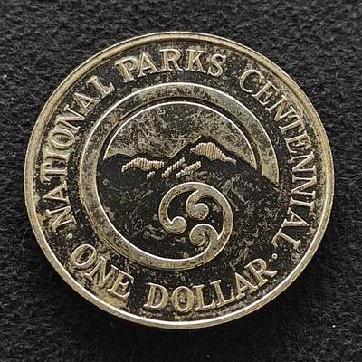 【全场包邮】纯粹捡漏拍486场（免费代拍第23场） - 新西兰1987年1元国家公园100周年克朗型纪念币