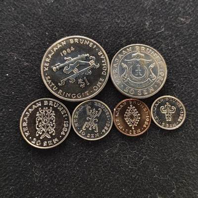 【全场包邮】纯粹捡漏拍486场（免费代拍第23场） - 文莱1984年清年份6枚PL套币-含1元大炮