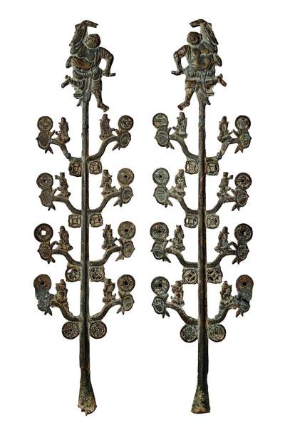 中贸圣佳2025年秋季拍卖会 争辉 中国历代古钱 - 粤炉花钱钱树 52.5mm