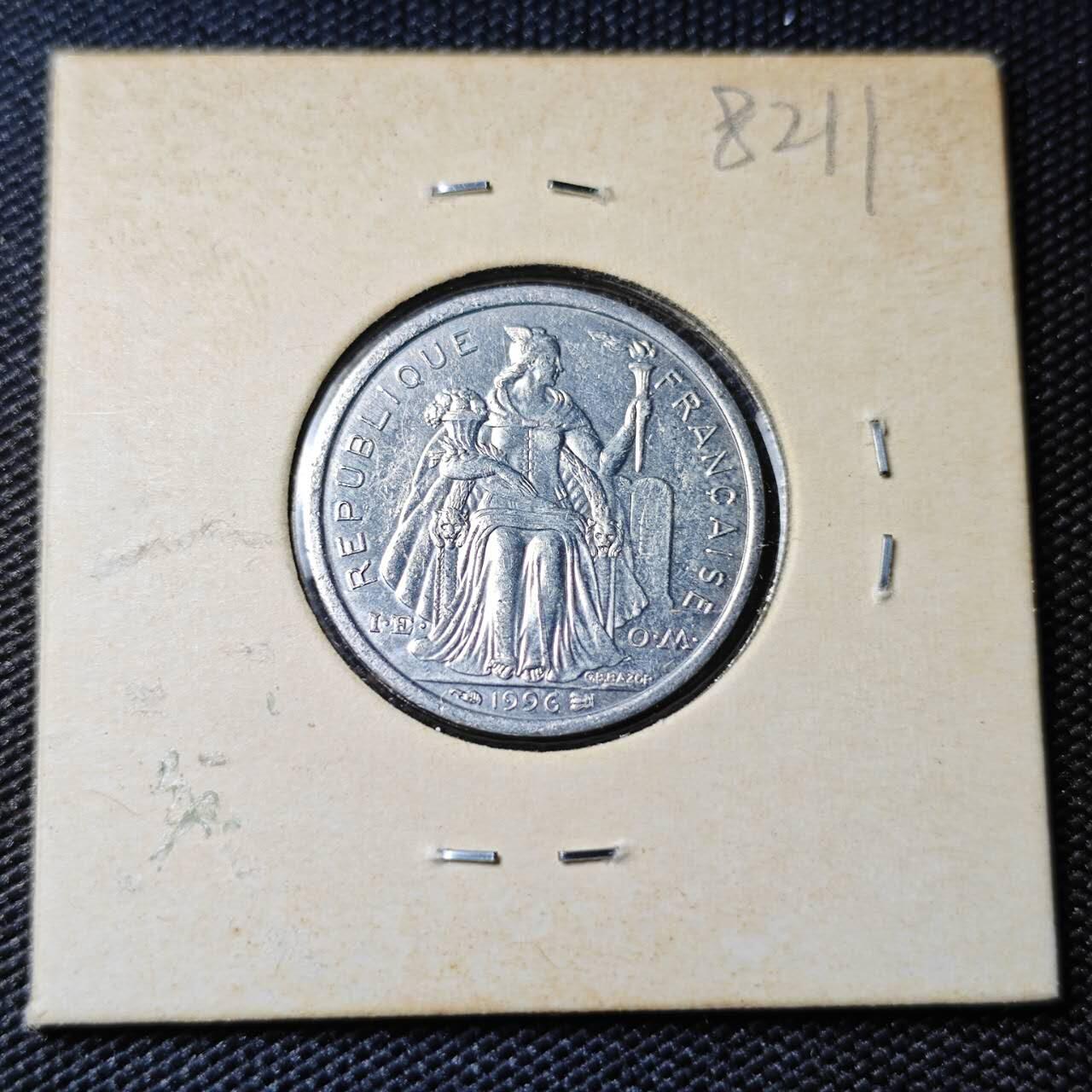 KK钱币收藏小铺 第382期  2月预留时间 周末发货  1996新喀里多尼亚1法郎