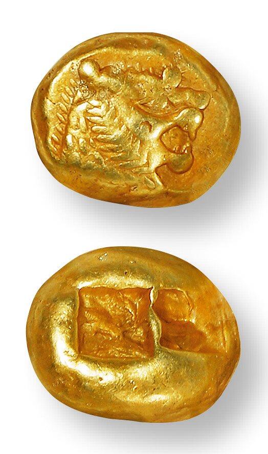 中贸圣佳2025年秋季拍卖会 众妙 公元前610-前546年 古希腊吕底亚狮子琥珀金币