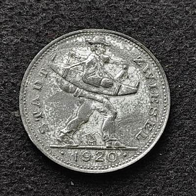 【全场包邮】纯粹捡漏拍486场（免费代拍第23场） - 德国紧急状态茨维瑟尔1920年20芬妮锌币