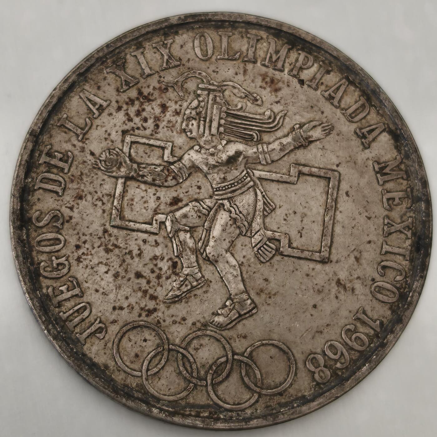 老蟹的宝藏🏴‍☠️ V 墨西哥1968年25比索Silver (.720) (Copper .280) Weight	22.5 g