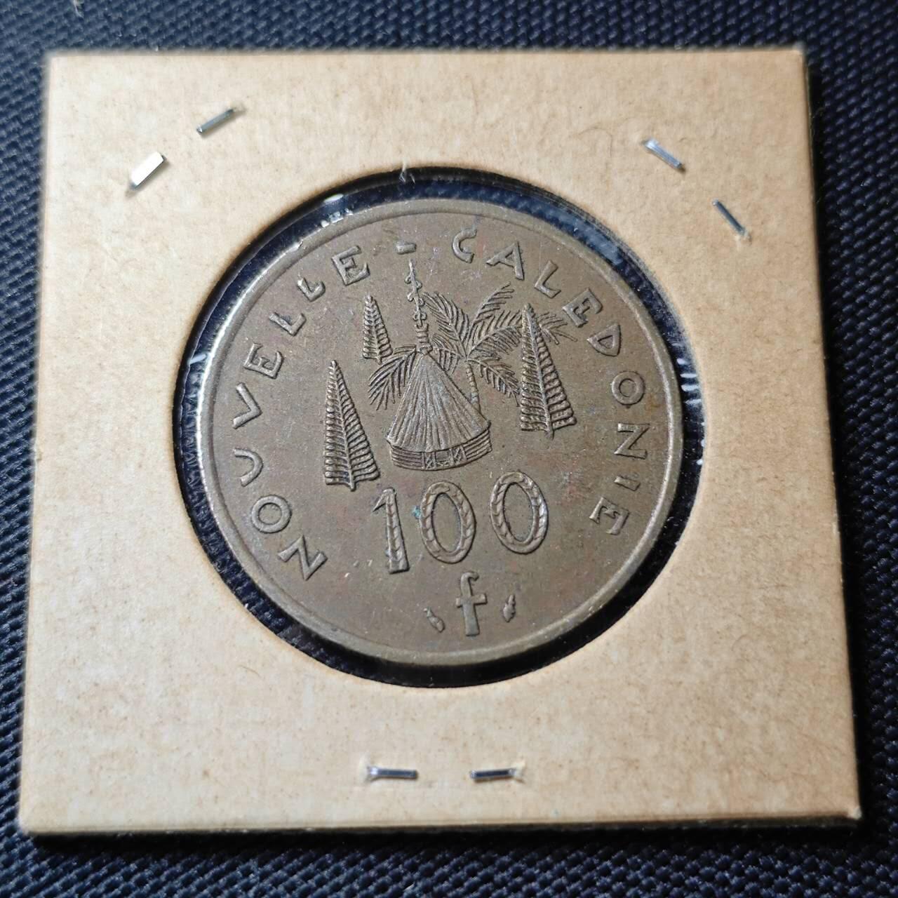 KK钱币收藏小铺 第382期  2月预留时间 周末发货   1992新喀里多尼亚100法郎