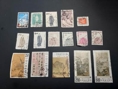 博彦收藏  TM 12月20日 8点 邮票专场 全场包邮 - 台湾省 旧票一组 个别瑕疵大部分上品