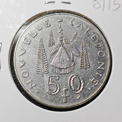 KK钱币收藏小铺 第381期  2月预留时间 周末发货 -  法属新喀里多尼亚50法郎