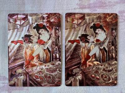 月落卡牌之特卡第1期-美女艺术卡专场 - 解语花  JPM   潘金莲   彫仙   焱卡文化   双联粗闪卡一套