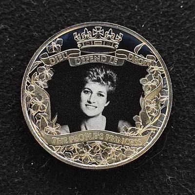 【全场包邮】纯粹捡漏拍486场（免费代拍第23场） - 直布罗陀2021年半克朗戴安娜王妃诞辰60周年彩色精制纪念币