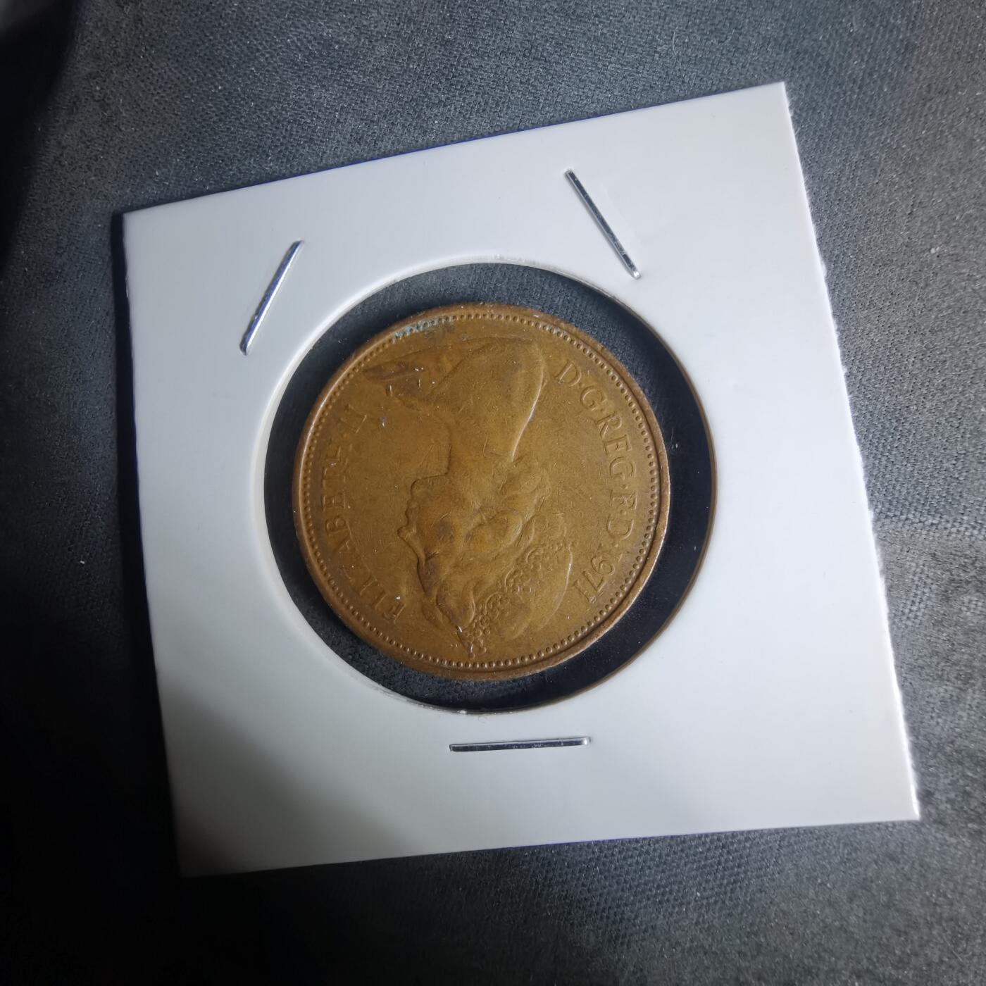 沼泽如烟--第936场 英国1971年2便士