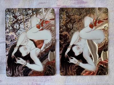 月落卡牌之特卡第1期-美女艺术卡专场 - 解语花   潘金莲   彫仙   双联粗闪卡一套