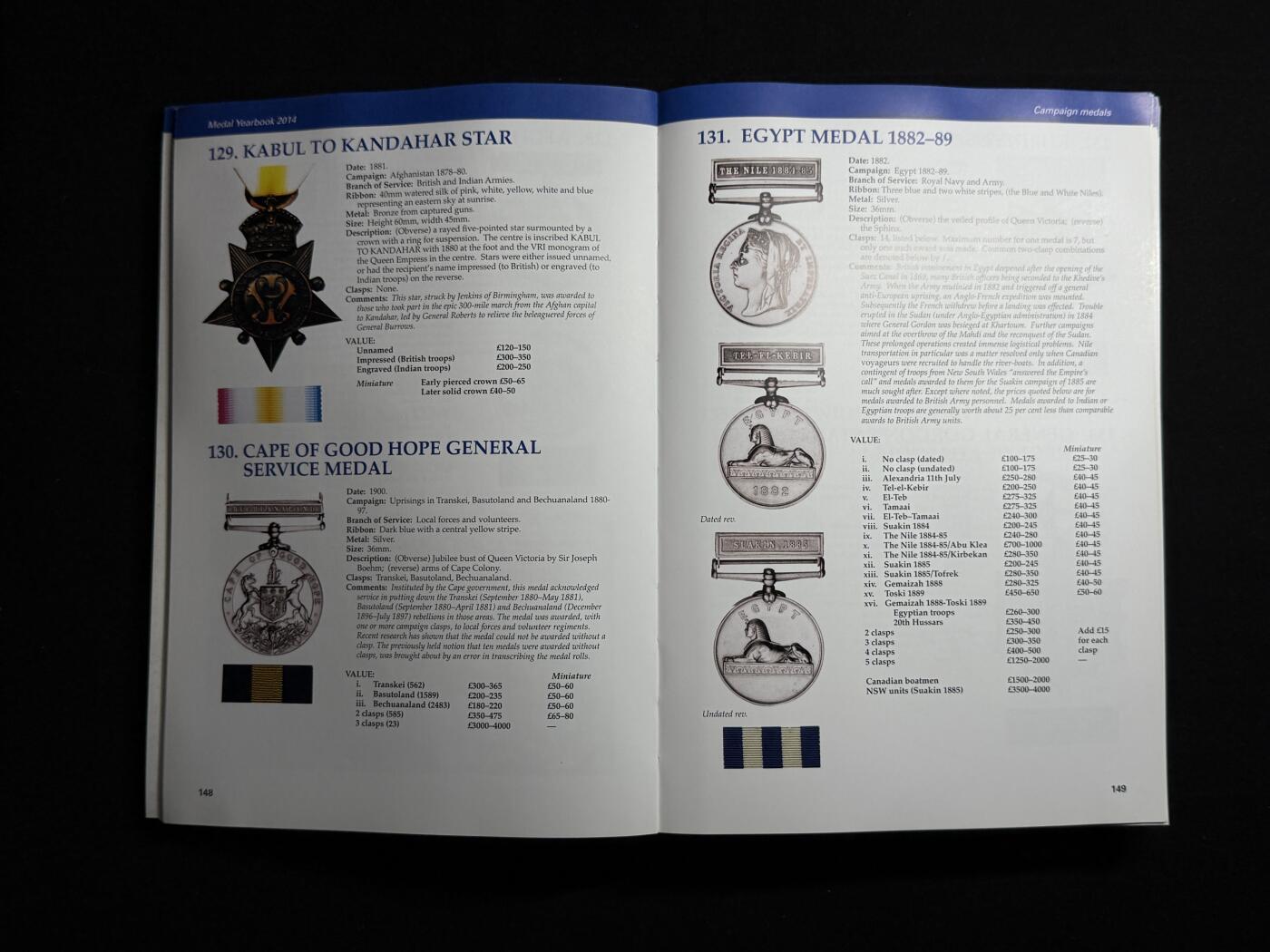 欢庆元旦！戎马世界章牌大赏第109期元旦大拍 2014年版英国勋奖章大全 medal year book 英联邦全套版 包括全套英国 加拿大 澳大利亚，新西兰，爱尔兰，南非等英联邦国家全部章的具体介绍，一鸦，二鸦，庚子，西藏等章均有介绍 内容翔实，600多页，1.6公斤，很厚很重
