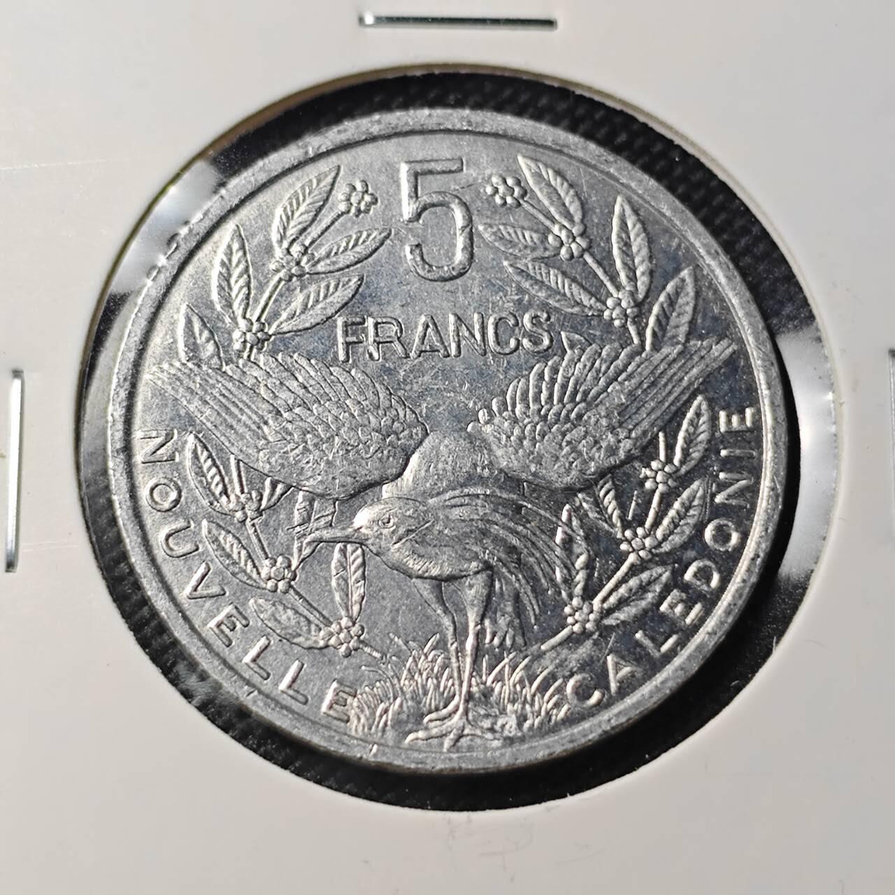 KK钱币收藏小铺 第382期  2月预留时间 周末发货  2008新喀里多尼亚5法郎