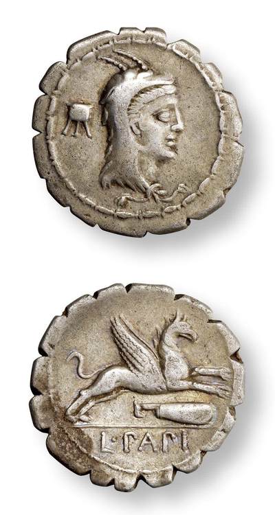 中贸圣佳2025年秋季拍卖会 众妙 - 公元前79年 古罗马共和时期一狄纳里银币