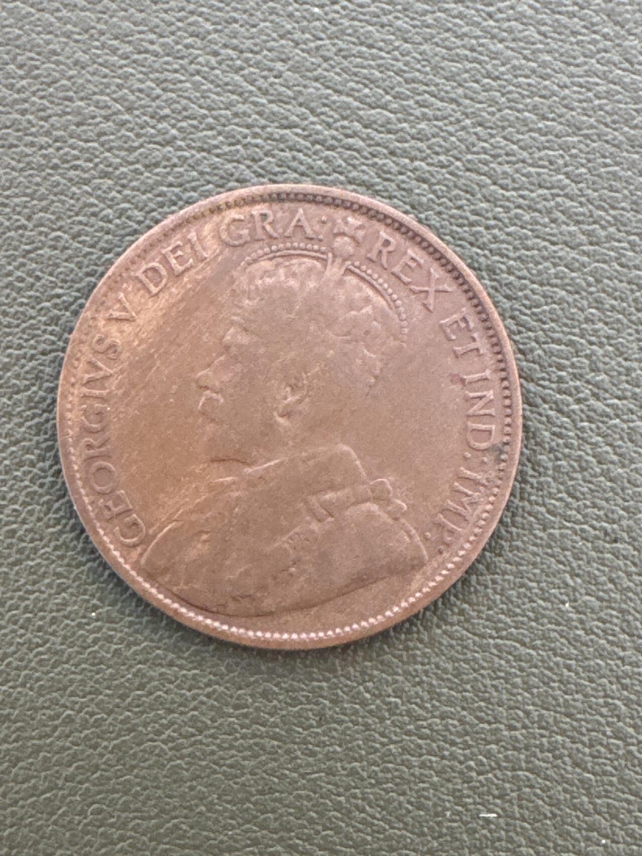 ❤️【币观天下】❤️ 第335期钱币拍卖- 2025.12.19周五晚上6点半场-长期征集拍品 英属印度1913年乔五1安娜铜币