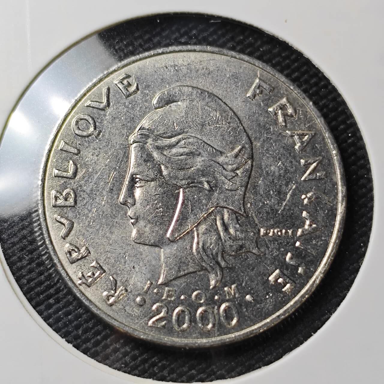 KK钱币收藏小铺 第382期  2月预留时间 周末发货 2000新喀里多尼亚20法郎