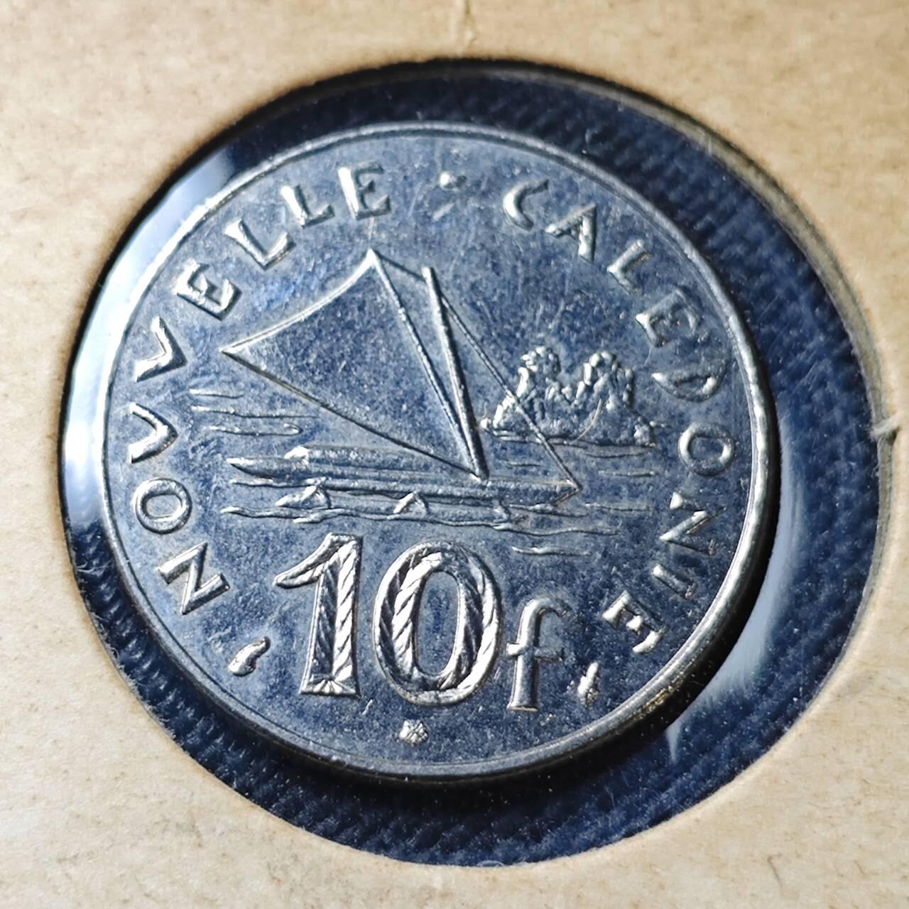 KK钱币收藏小铺 第382期  2月预留时间 周末发货  1986新喀里多尼亚10法郎