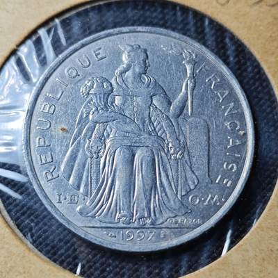 KK钱币收藏小铺 第382期  2月预留时间 周末发货 - 1997新喀里多尼亚5法郎