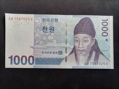 【游宝拍卖】乙巳蛇年97期 周六集拍 - 韩国-1000元【全新UNC】