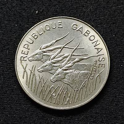 【全场包邮】纯粹捡漏拍486场（免费代拍第23场） - 加蓬1982年三羚羊100法郎