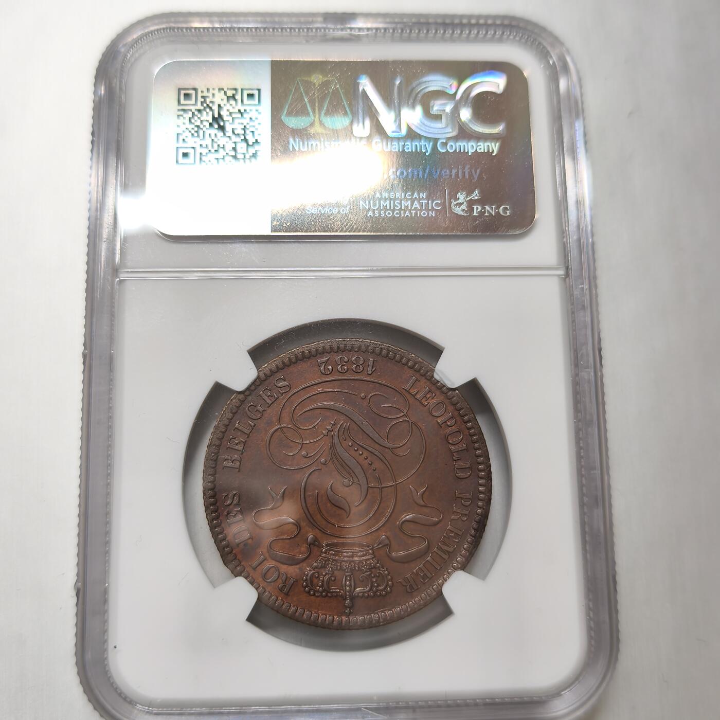 老蟹的宝藏🏴‍☠️ V NGC UNCD 比利时1832年10分