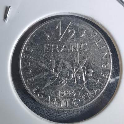 沼泽如烟--第936场 - 法国1984年二分之一法郎