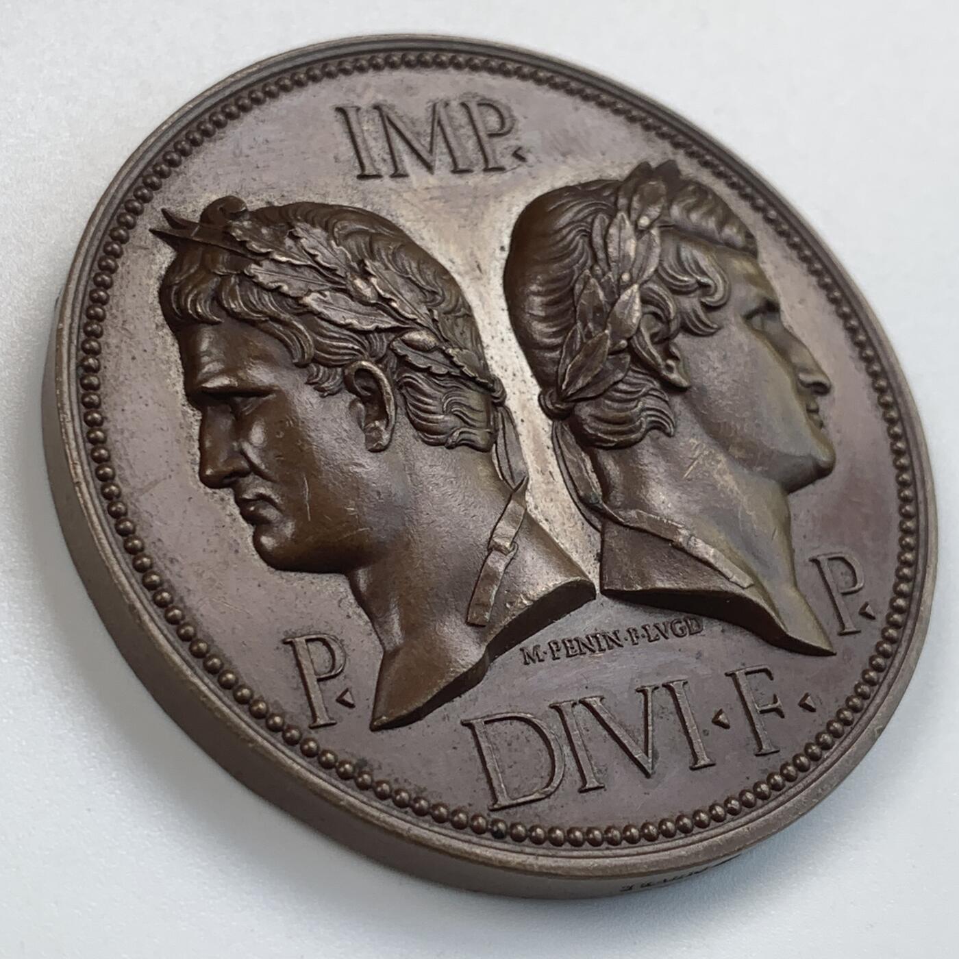 掌中浮雕-藏着的欧洲第046场 1844年法国第十二届科学大会纪念铜章，50mm