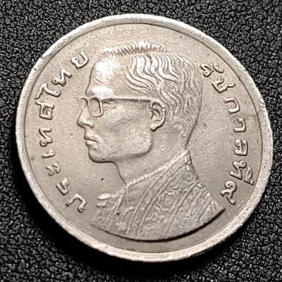 泉币菌-第148场-精品福利场 - 泰国1977年1泰铢纪念币 国王御用龙舟 