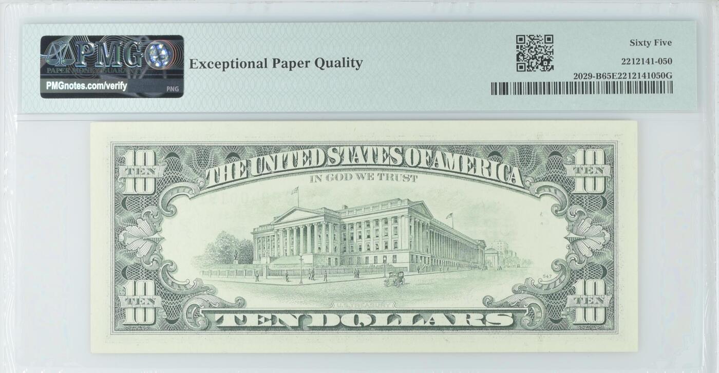 【礼羽收藏】🌏世界钱币拍卖第116期 1990年 10美元 PMG65EPQ 稀少年份