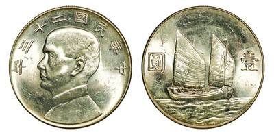 中贸圣佳2025年秋季拍卖会 众妙 - 民国二十三年（1934年） 孙中山像壹圆银币