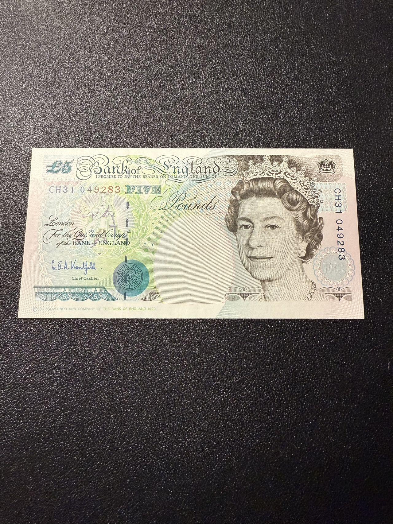 第14期 库存低价起拍 英国E序 5镑 全新unc- 283