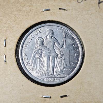 KK钱币收藏小铺 第382期  2月预留时间 周末发货 - 1973新喀里多尼亚1法郎