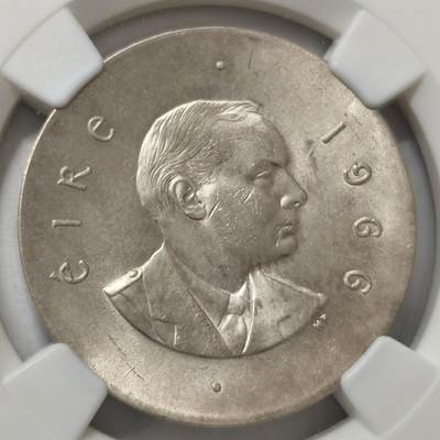 老蟹的宝藏🏴‍☠️ V - NGC MS64 爱尔兰10先令纪念银币