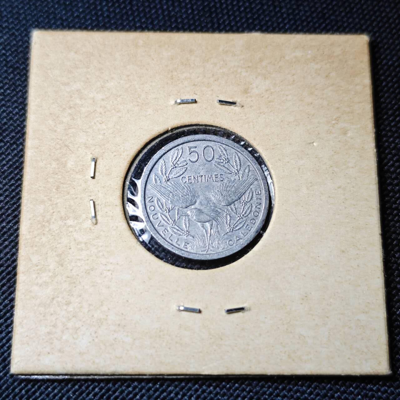 KK钱币收藏小铺 第382期  2月预留时间 周末发货 1949新喀里多尼亚50分