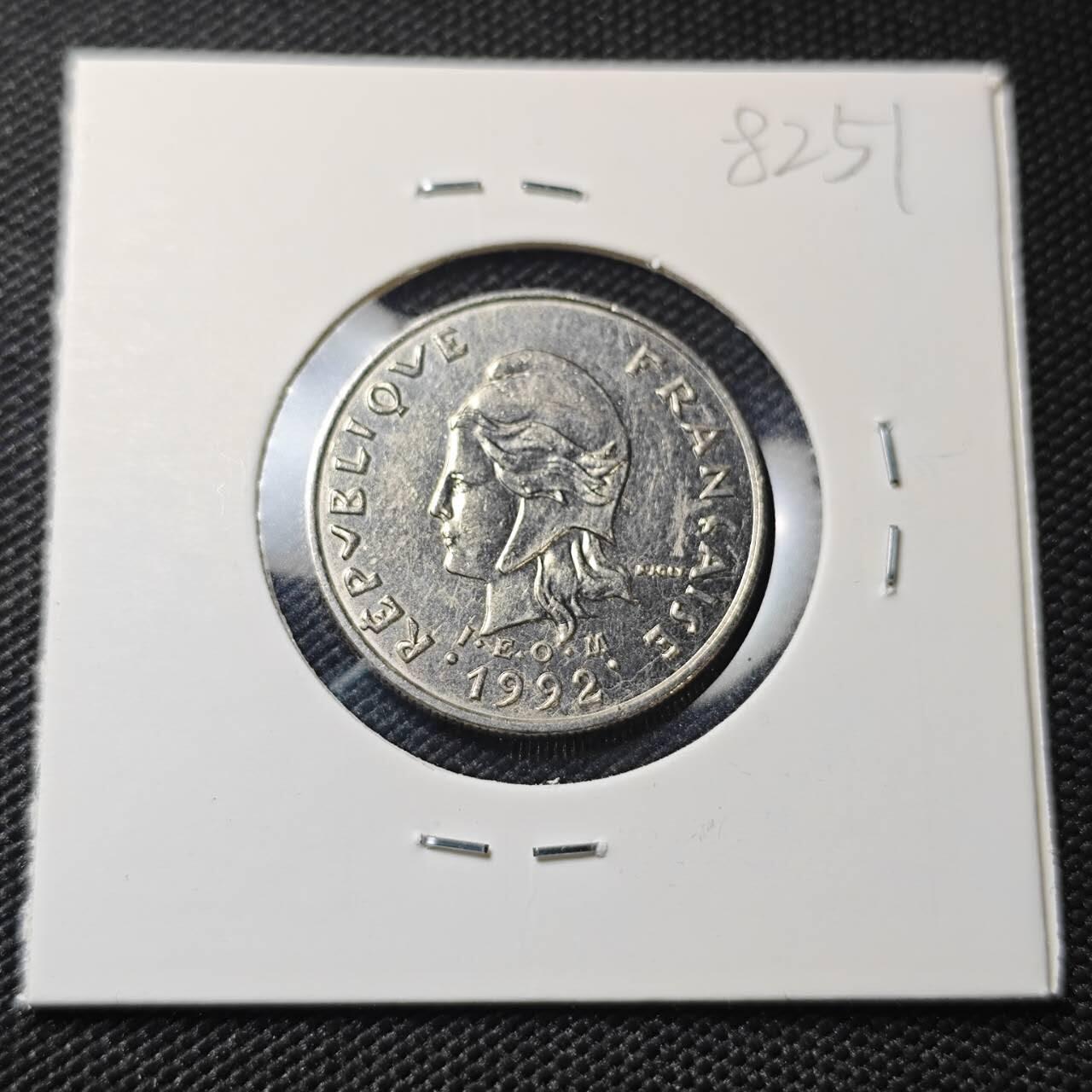 KK钱币收藏小铺 第382期  2月预留时间 周末发货 1992新喀里多尼亚10法郎