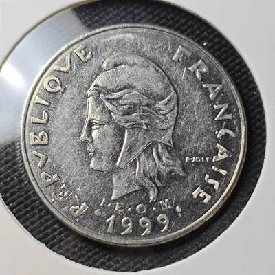 KK钱币收藏小铺 第382期  2月预留时间 周末发货 -  1999新喀里多尼亚20法郎