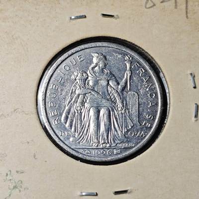 KK钱币收藏小铺 第382期  2月预留时间 周末发货 -  1996新喀里多尼亚1法郎