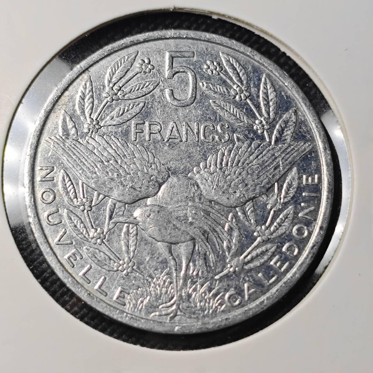 KK钱币收藏小铺 第382期  2月预留时间 周末发货  2012新喀里多尼亚5法郎