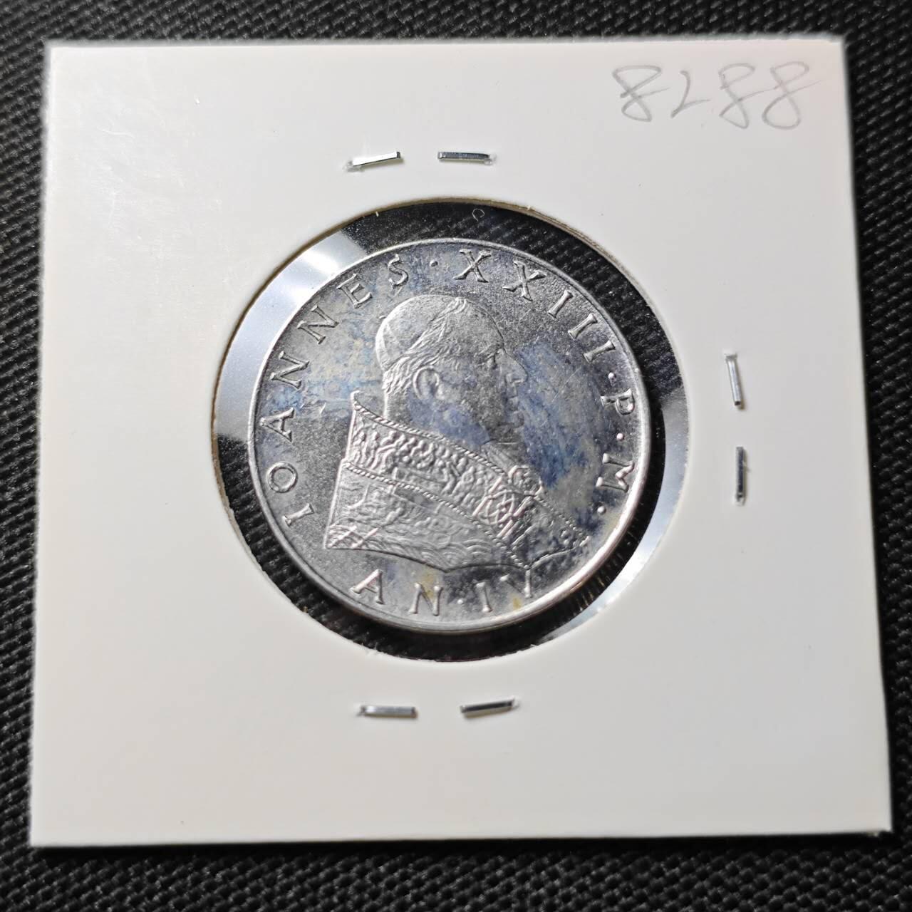 KK钱币收藏小铺 第382期  2月预留时间 周末发货 1962梵蒂冈50里拉 